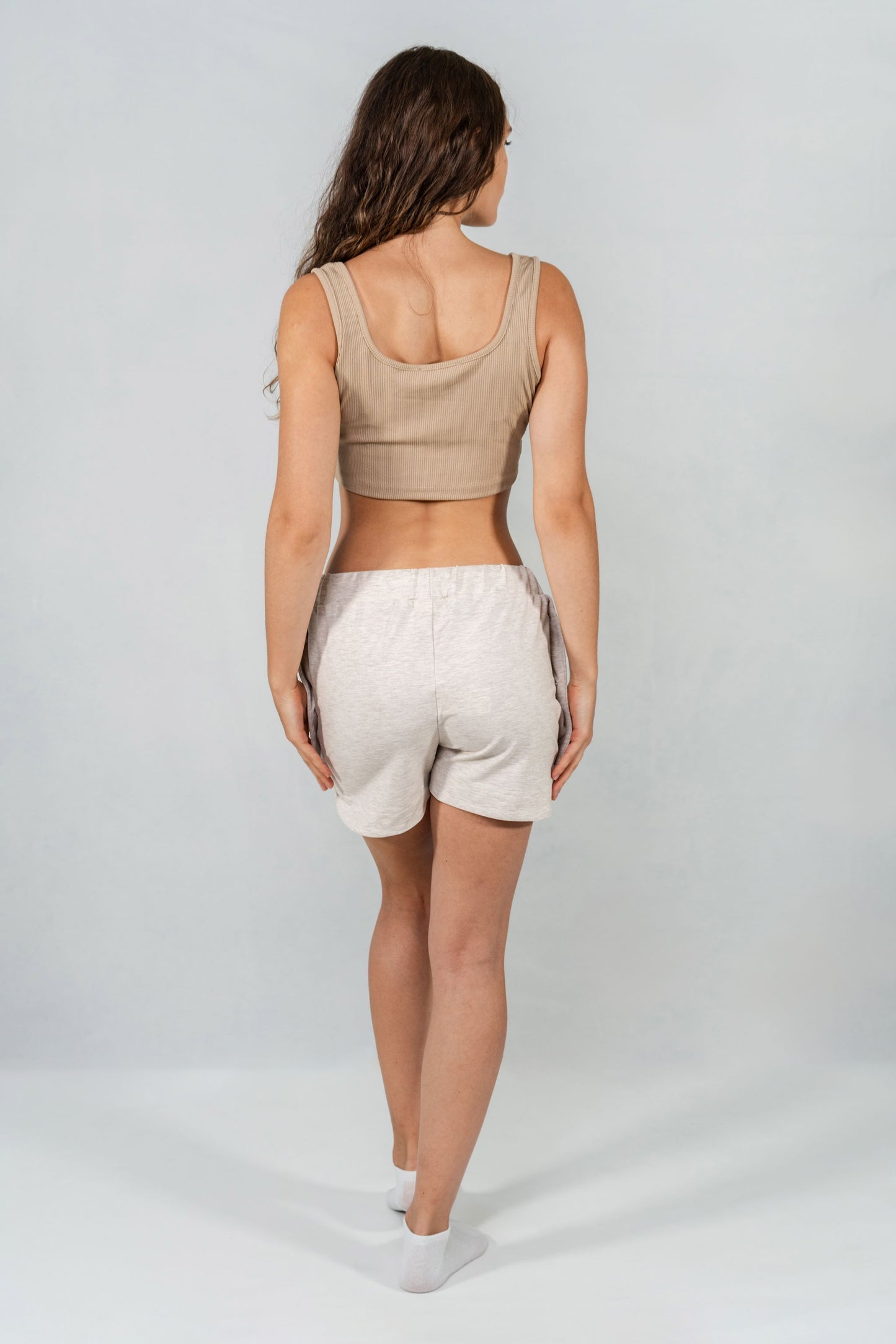 Latte Square Neck Crop